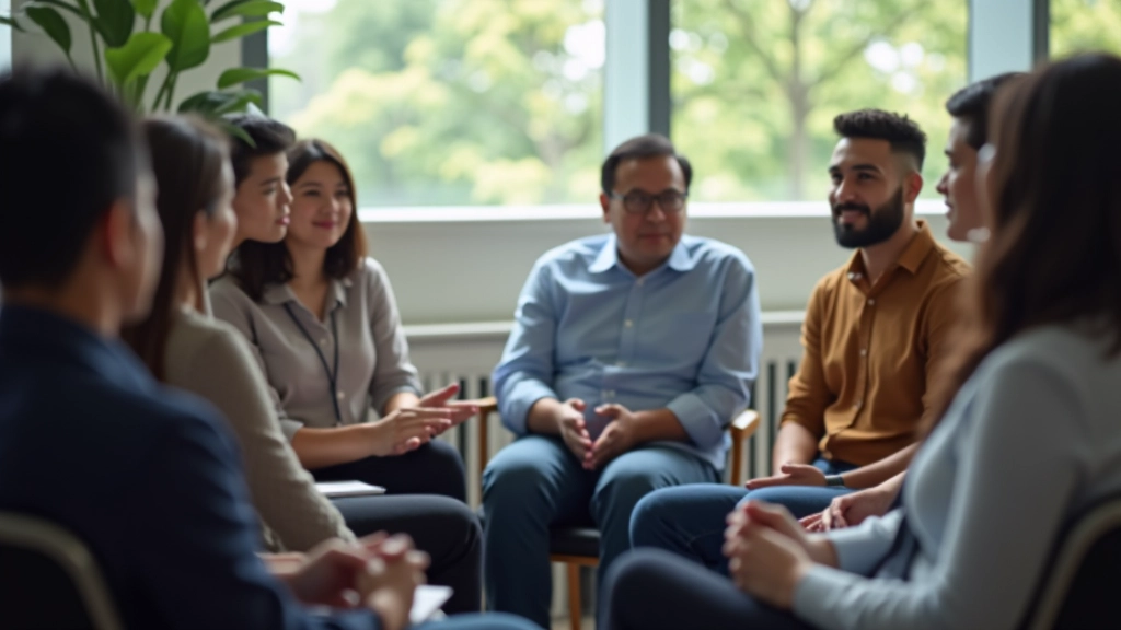 Team discussion in a workshop setting